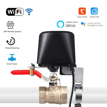 Tuya Smart WiFi Plynu, Vody Ventil Manuálne Otvorte Ventil Smart Home Automaticky Vypnúť-Vypnutie Regulátora Podporu Alexa Domovská Stránka Google  10