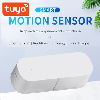 Tuya Zigbee Malé pohybu snímača vibrácií Smart vibrácií senzor detekcie alarm monitor smart home spojenie tuya bránou použitie  4