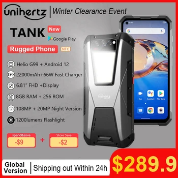 Unihertz NÁDRŽ Väčšiu Batériu Robustný Smartphone 22000mAh Nočné Videnie 108MP G99 8GB 256 GB Android 12 Odomknutý Mobilný Telefón  10
