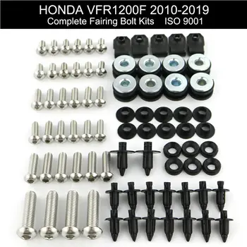 Vhodné Pre Honda VFR 1200F 2010-2019 VFR1200F Dokončiť Úplnú Kapotáže Skrutky Držiak Krycej Skrutky Klipy Maticami z Nehrdzavejúcej Ocele  10
