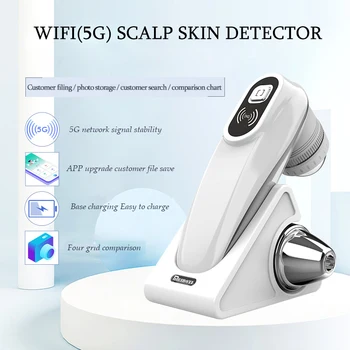 WIFI Skalp/Skin /vlasový folikul Detekcie Testovanie Analýzy Lupou UV Pokožky Analyzer Profesionálne 50X/200 X Pokožku Tváre Detektor  5
