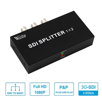 Wiistar SDI Video 1x2 SDI Splitter 1 v 2-out Podpora 3G/HD/SD-SDI SDI Signálu Extender pre TV, Video, Projektor, Monitor Fotoaparátu  5
