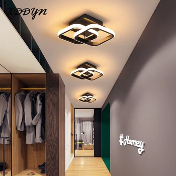XDDYN moderné led stropné svietidlo pre obývacej izby, spálne, chodby lampa balkón chodba light black&white stropné svietidlo 110V 220V  10