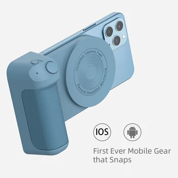 Úplne Nové Magnetické Fotoaparát Rukoväť Bluetooth Mobilný Telefón, Anti-shake Selfie Stick + Magsafe Ploche Bezdrôtový Nabíjací Stojan  10