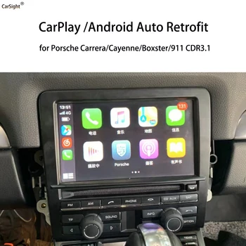 Žiadne Kódovanie Auto Android Rozhranie pre CarPlay Porsche CDR31 Stereo Bezdrôtový iPhone Android Smartphone Zrkadlenie Obrazovky  10