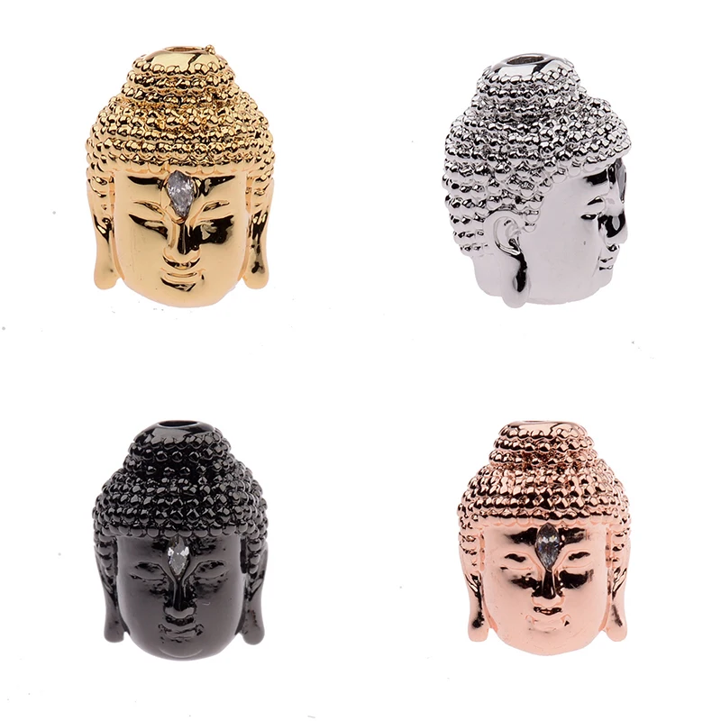 2020 Zlatá Farba Buddha Hlavu Voľné Dištančné Korálky Kovové Zliatiny Zinku Korálky Pre DIY Náramok Šperky Robiť Ručne vyrábané Doplnky.
