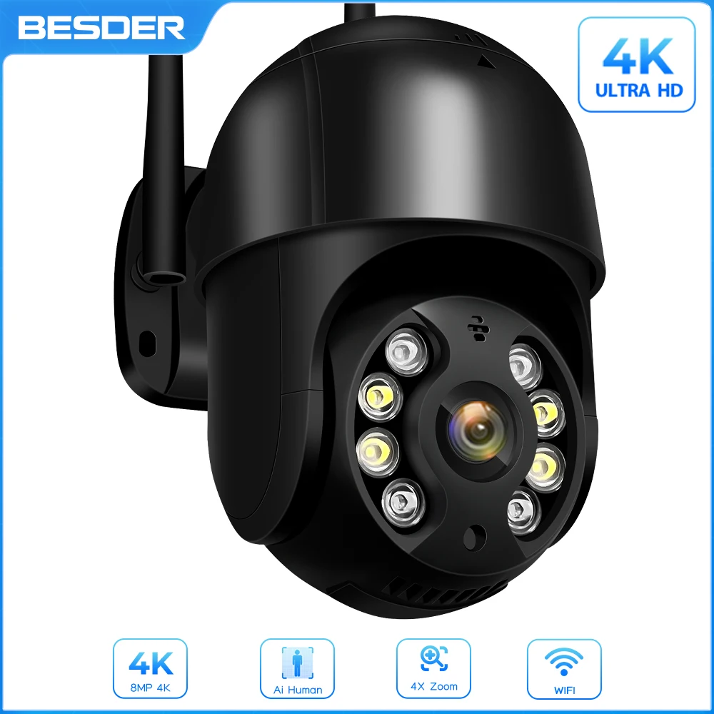 4K 8MP WiFi IP Kamera Auto Tracking Humanoidný Detekciu Audio PTZ Kamery Zabezpečenia P2P H. 265 CCTV Video Surveillance Camera