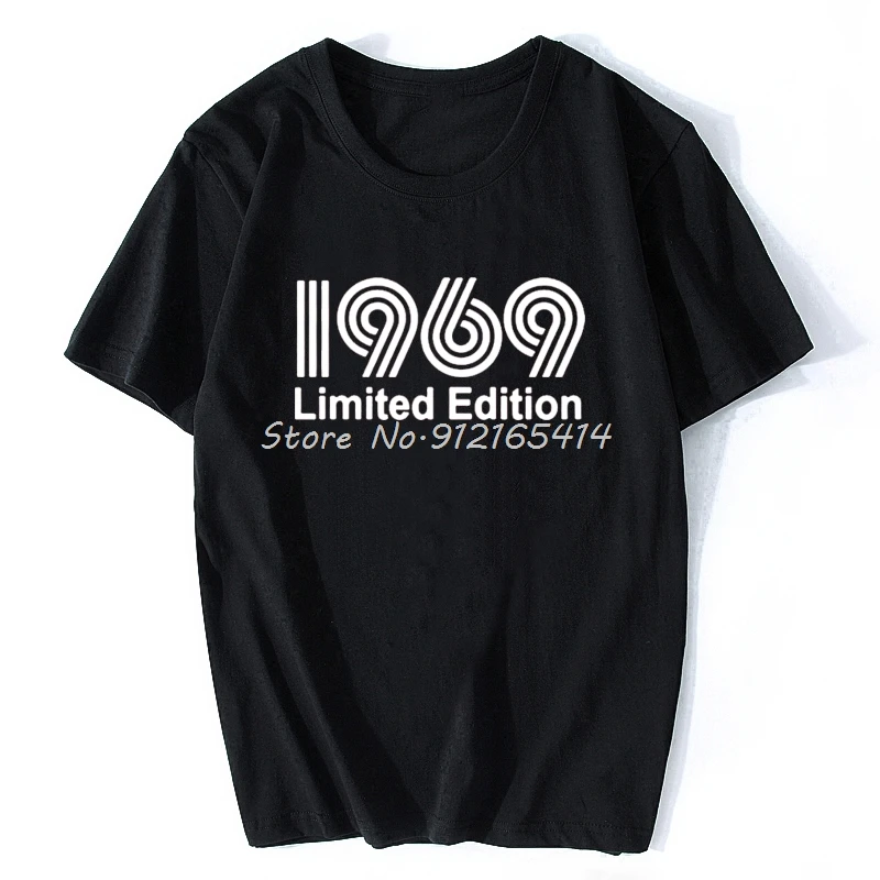 Cool 1969 Limited Edition Súčasnosti Tričko Zábavné 52th Narodeniny Darček Pre Manžela Muža, Krátky Rukáv Kolo Krku Bavlna Bežné T-Shirt