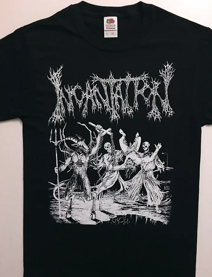 Incantation T Shirt Death Metal Immolation Mayhem Watain Krvi S-3Xl Zadarmo Značky Štýl Krátkym Rukávom Unisex Tričká
