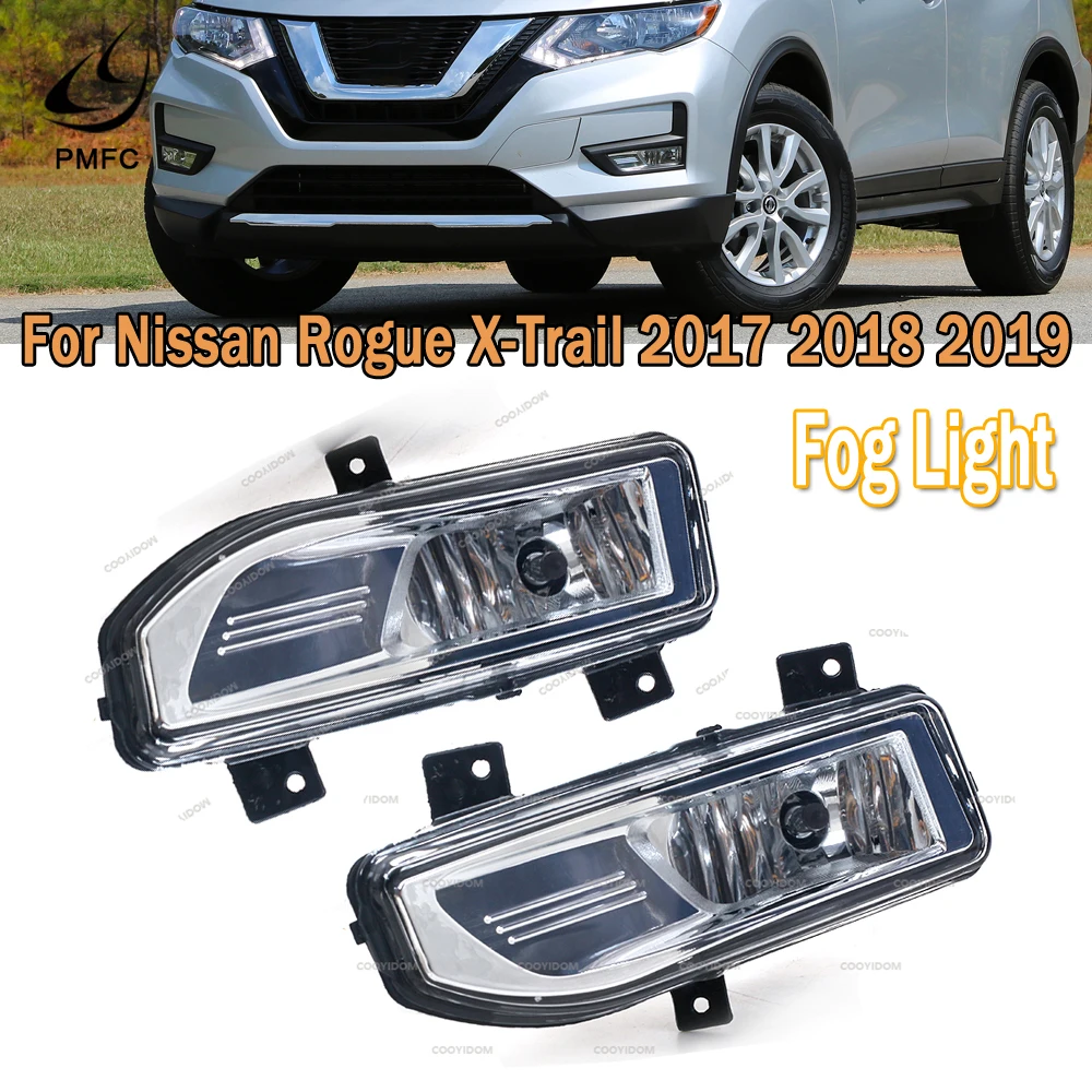 PMFC pre Nissan x trail t32 2017-2019 LED Hmlové Svetlo Rogue X-Trail Foglights Držiak Sedačky Kryt Grilu Ráme Svetlometu Zahŕňa